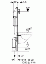 Geberit Stelaż podtynkowy Geberit Duofix basic H112 stelaż do WC