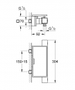 Grohe Grotherm Cube bateria natryskowa termostatyczna 34491000